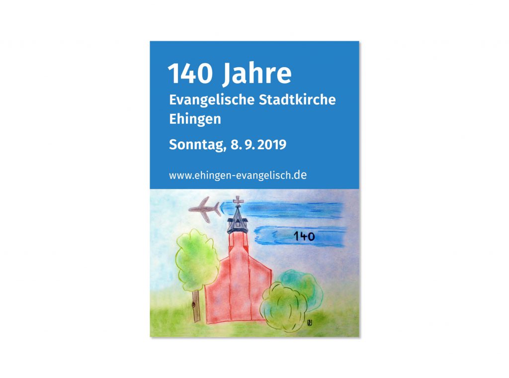Plakat Jubiläum 140 Jahre Ev. Stadtkirche